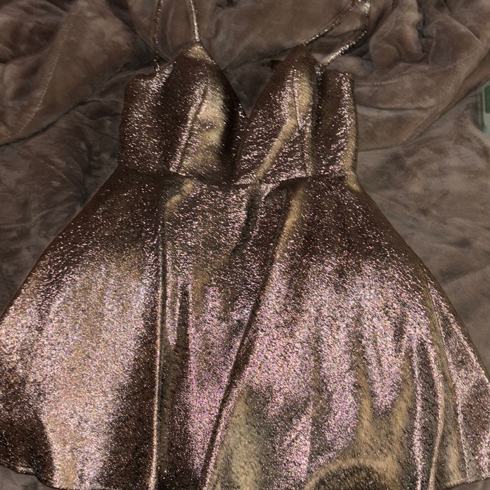 Shimmering Metallic Dress